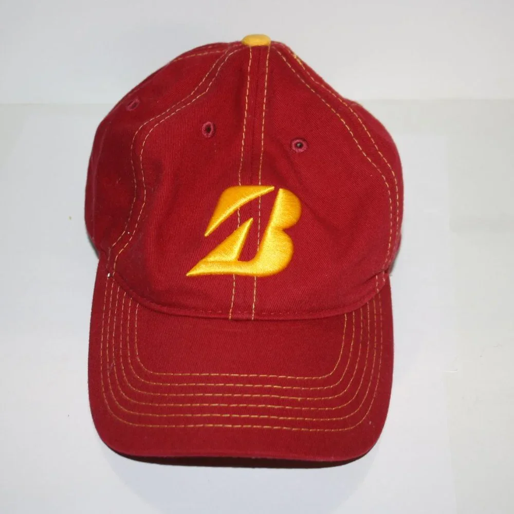 🔴⛳ Men’s Red Bridgestone Golf Hat · OS ⛳🔴